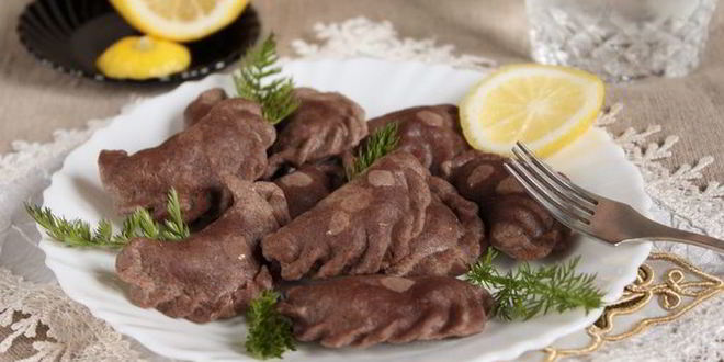 Рецепт вареников из льняного теста с булгуром