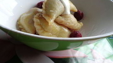 Рецепт Вареников из заварного теста с вишней