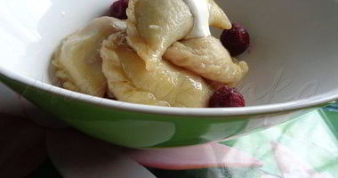 Рецепт Вареников из заварного теста с вишней