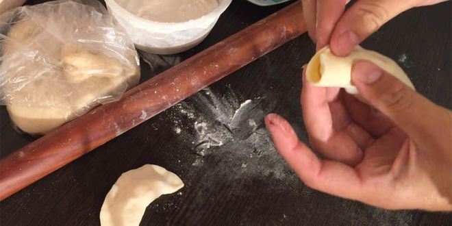 Рецепт вареников на пресном тесте