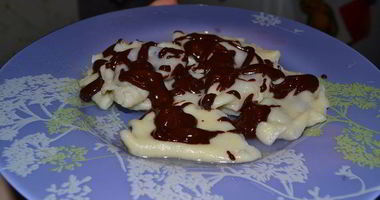 Рецепт Вареников с черникой и шоколадом