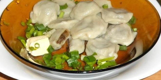 Рецепт вареников с грибами