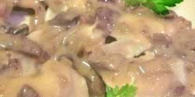 Рецепт Вареников с капустой и грибным соусом