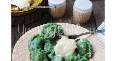 Рецепт Вареников с картофелем и шпинатом