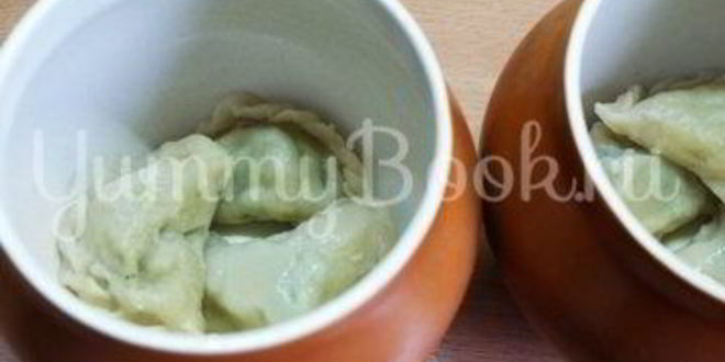 Рецепт вареников с картофелем в горшочках