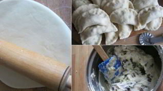 Рецепт Вареников с картошкой, грибами и зеленью