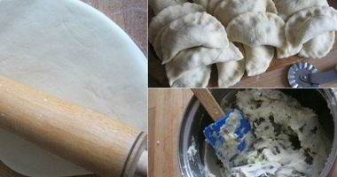 Рецепт Вареников с картошкой, грибами и зеленью