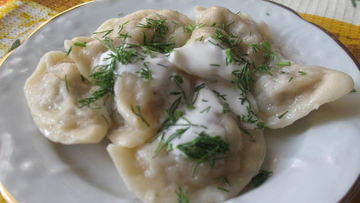 Рецепт Вареников с квашеной капустой и мясным фаршем