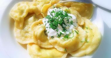 Рецепт Вареников с творогом и зеленым луком