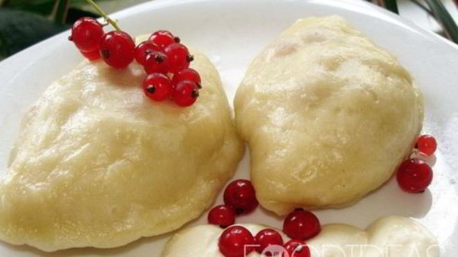 Рецепт вареников с творогом на пару