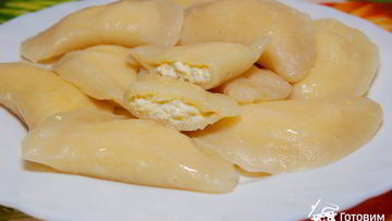 Рецепт Вареников с творогом на заварном тесте