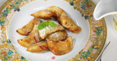 Рецепт Вареников с вишней во фритюре