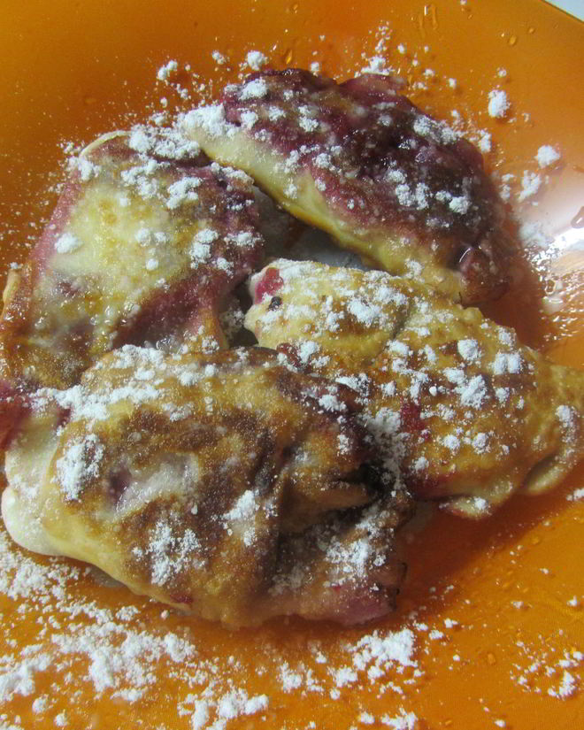 Рецепт вареников с вишней во фритюре