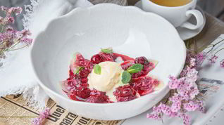 Рецепт Вареников вишневых с пломбиром