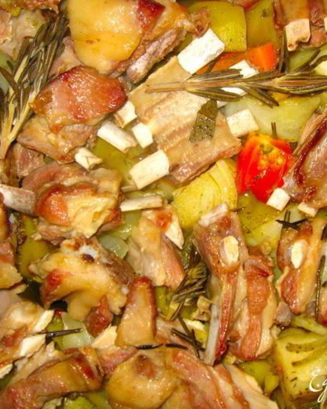 Рецепт домашнего жаркого с бараниной