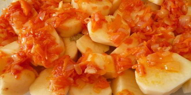 Рецепт куриного жаркого с баклажанами и картофелем