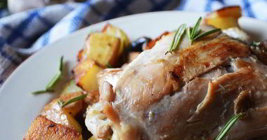 Рецепт Куриного жаркого с грибами, картофелем и розмарином