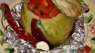 Рецепт Жаркого Горшочки-лепесточки