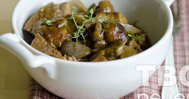 Рецепт Жаркого из говядины с белыми грибами