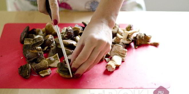 Рецепт жаркого из говядины с белыми грибами