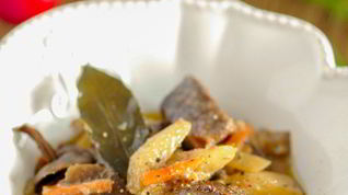 Рецепт Жаркого из говядины с грибами