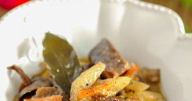 Рецепт Жаркого из говядины с грибами