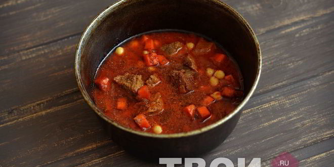 Рецепт жаркого из говядины с нутом