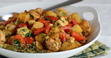 Рецепт Жаркого из индейки на сковороде