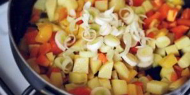 Рецепт жаркого из индейки на сковороде