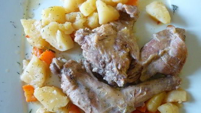 Рецепт жаркого из кролика