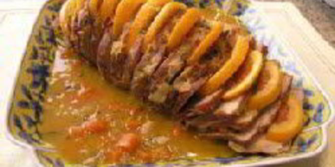 Рецепт Жаркого из свинины с апельсинами