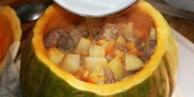 Рецепт жаркого в тыкве