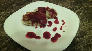 Рецепт Картофельных зраз с клюквенным соусом