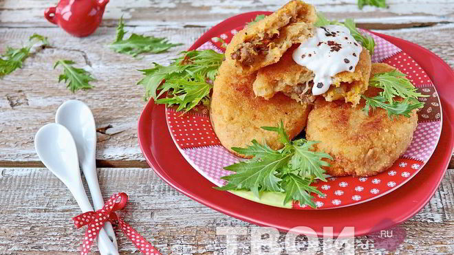 Рецепт картофельных зраз с мясом