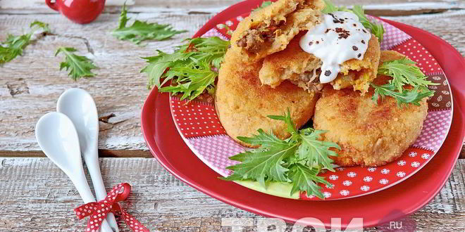 Рецепт картофельных зраз с мясом