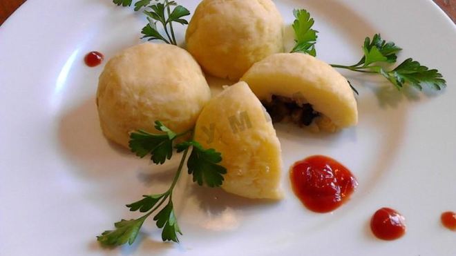 Рецепт картофельных зраз в духовке с грибами