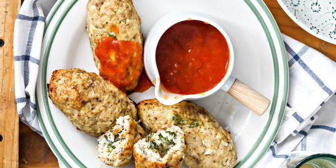 Рецепт мясных зраз с травами и сыром