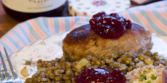 Рецепт Рисова-мясных зразы с чечевичным гарниром