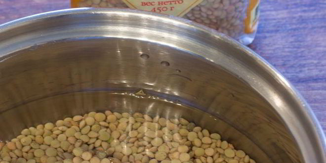 Рецепт рисова-мясных зразы с чечевичным гарниром