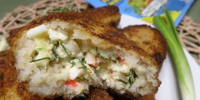 Рецепт Рыбных зраз с крабовым мясом