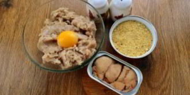 Рецепт рыбных зраз с печенью трески