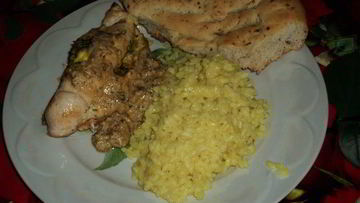 Рецепт Зраз из индейки с сыром