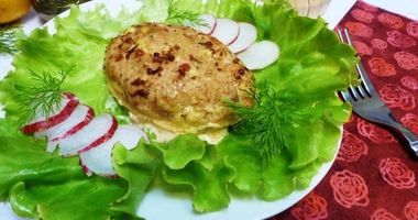 Рецепт Зраз из кеты с начинкой из капусты и вешенок