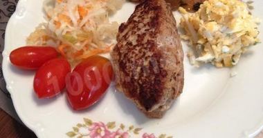 Рецепт Зраз из смешанного фарша с сыром и яйцом