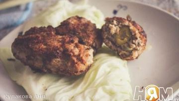 Рецепт Зраз мясных с оливками