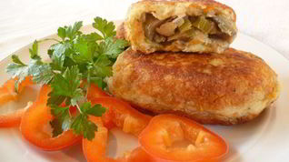 Рецепт Зраз рыбных с баклажанами