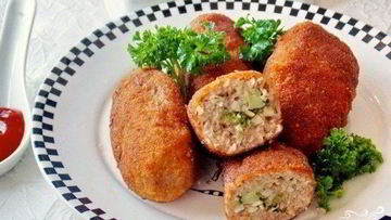 Рецепт Зраз с фаршем и грибами