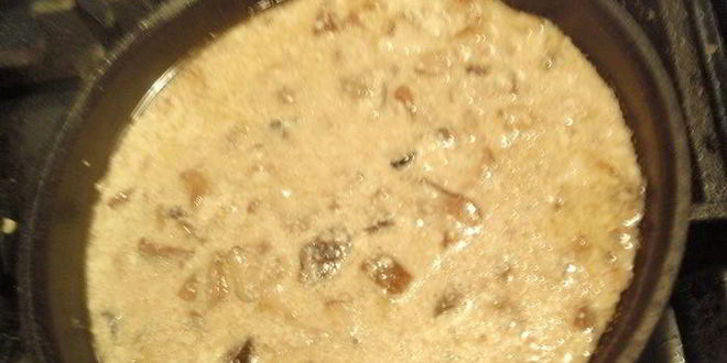 Рецепт зраз с лесными грибами под соусом