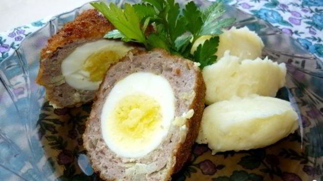 Рецепт зраз с целым яйцом
