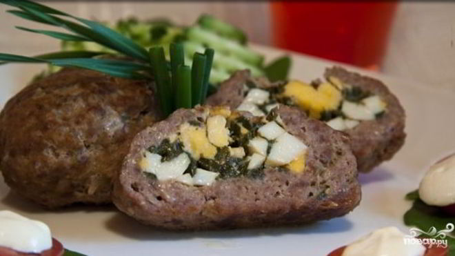 Рецепт зраз с зеленым луком